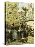 The Washerwomen-Peder Mork Monsted-Stretched Canvas