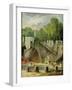 The Washerwomen-Hubert Robert-Framed Giclee Print