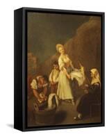 The Washerwomen-Pietro Longhi-Framed Stretched Canvas