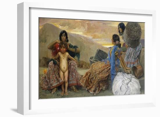 The Washing of Curriyo, 1909-Jose Villegas cordero-Framed Giclee Print