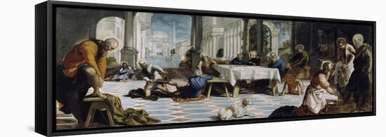 The Washing of the Feet, c.1547-Jacopo Robusti Tintoretto-Framed Stretched Canvas