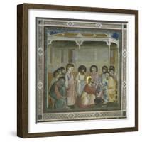 The Washing of the Feet-Giotto di Bondone-Framed Giclee Print