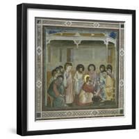 The Washing of the Feet-Giotto di Bondone-Framed Giclee Print