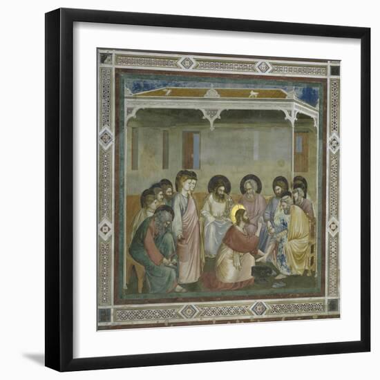 The Washing of the Feet-Giotto di Bondone-Framed Giclee Print