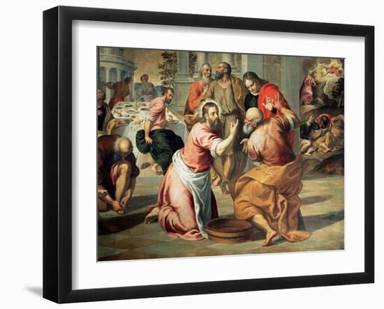 The Washing of the Feet-Palma Il Giovane-Framed Giclee Print