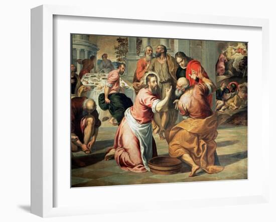 The Washing of the Feet-Palma Il Giovane-Framed Giclee Print