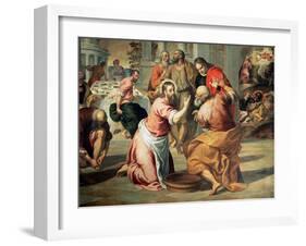 The Washing of the Feet-Palma Il Giovane-Framed Giclee Print
