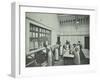 The Washing Room, Battersea Polytechnic, London, 1907-null-Framed Premium Photographic Print