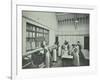 The Washing Room, Battersea Polytechnic, London, 1907-null-Framed Photographic Print