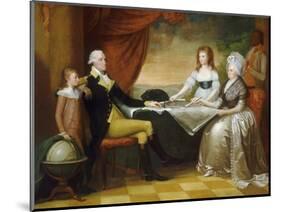 The Washington Family, 1789-1796-Edward Savage-Mounted Giclee Print