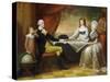 The Washington Family, 1789-1796-Edward Savage-Stretched Canvas