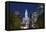 The Washington Monument and Downtown Skyline, Philadelphia.-Jon Hicks-Framed Stretched Canvas