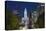 The Washington Monument and Downtown Skyline, Philadelphia.-Jon Hicks-Stretched Canvas