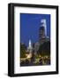 The Washington Monument and Downtown Skyline, Philadelphia.-Jon Hicks-Framed Photographic Print