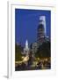 The Washington Monument and Downtown Skyline, Philadelphia.-Jon Hicks-Framed Photographic Print