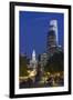 The Washington Monument and Downtown Skyline, Philadelphia.-Jon Hicks-Framed Photographic Print