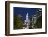 The Washington Monument and Downtown Skyline, Philadelphia.-Jon Hicks-Framed Photographic Print