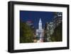 The Washington Monument and Downtown Skyline, Philadelphia.-Jon Hicks-Framed Photographic Print