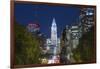 The Washington Monument and Downtown Skyline, Philadelphia.-Jon Hicks-Framed Photographic Print