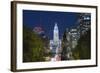 The Washington Monument and Downtown Skyline, Philadelphia.-Jon Hicks-Framed Photographic Print