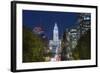 The Washington Monument and Downtown Skyline, Philadelphia.-Jon Hicks-Framed Photographic Print