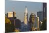 The Washington Monument and Downtown Skyline, Philadelphia.-Jon Hicks-Mounted Photographic Print