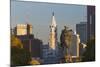 The Washington Monument and Downtown Skyline, Philadelphia.-Jon Hicks-Mounted Photographic Print