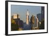 The Washington Monument and Downtown Skyline, Philadelphia.-Jon Hicks-Framed Photographic Print