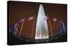The Washington Monument at Night, Washington Dc.-Jon Hicks-Stretched Canvas