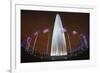 The Washington Monument at Night, Washington Dc.-Jon Hicks-Framed Photographic Print