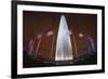 The Washington Monument at Night, Washington Dc.-Jon Hicks-Framed Photographic Print