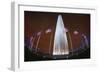 The Washington Monument at Night, Washington Dc.-Jon Hicks-Framed Photographic Print