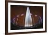 The Washington Monument at Night, Washington Dc.-Jon Hicks-Framed Photographic Print