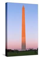 The Washington Monument at Sunset, Washington Dc.-Jon Hicks-Stretched Canvas