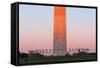 The Washington Monument at Sunset, Washington Dc.-Jon Hicks-Framed Stretched Canvas