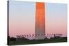 The Washington Monument at Sunset, Washington Dc.-Jon Hicks-Stretched Canvas