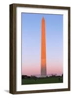 The Washington Monument at Sunset, Washington Dc.-Jon Hicks-Framed Photographic Print