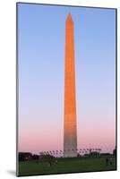 The Washington Monument at Sunset, Washington Dc.-Jon Hicks-Mounted Photographic Print