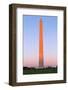 The Washington Monument at Sunset, Washington Dc.-Jon Hicks-Framed Photographic Print