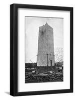 The Washington Monument under Construction-null-Framed Photographic Print