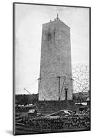 The Washington Monument under Construction-null-Mounted Photographic Print