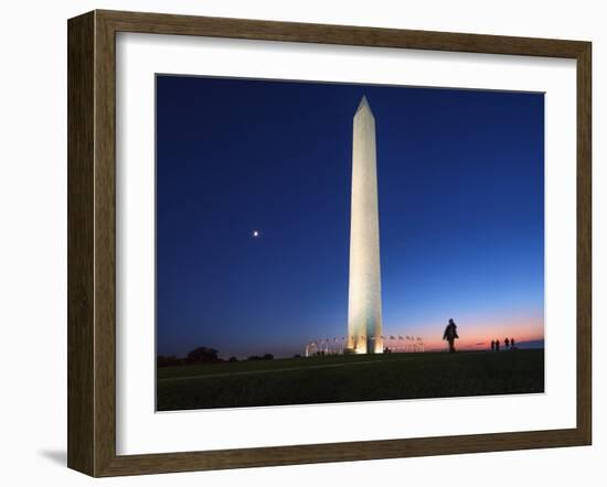 The Washington Monument, Washington Dc.-Jon Hicks-Framed Photographic Print