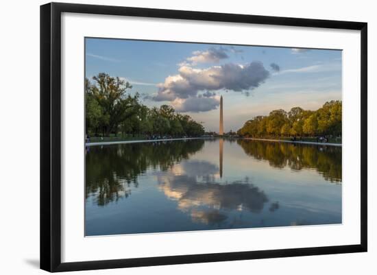 The Washington Monument with Reflection as Seen from the Lincoln Memorial-Michael Nolan-Framed Photographic Print