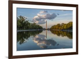 The Washington Monument with Reflection as Seen from the Lincoln Memorial-Michael Nolan-Framed Photographic Print