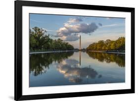 The Washington Monument with Reflection as Seen from the Lincoln Memorial-Michael Nolan-Framed Photographic Print