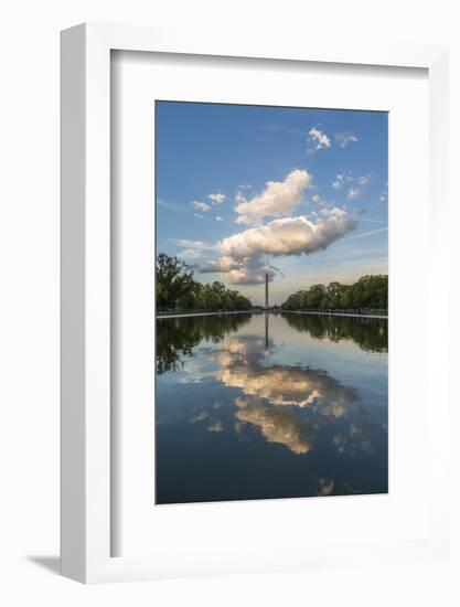 The Washington Monument with Reflection as Seen from the Lincoln Memorial-Michael Nolan-Framed Photographic Print