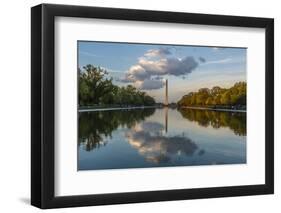 The Washington Monument with Reflection as Seen from the Lincoln Memorial-Michael Nolan-Framed Photographic Print