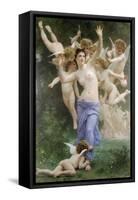 The Wasps Nest-William Adolphe Bouguereau-Framed Stretched Canvas