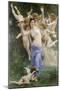 The Wasps Nest-William Adolphe Bouguereau-Mounted Art Print