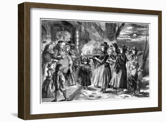 The Wassail Bowl, 1860-John Gilbert-Framed Giclee Print